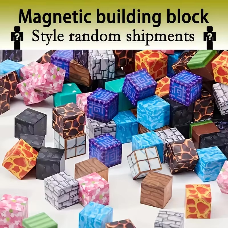 magnetická stavebnice mix kostiček 1